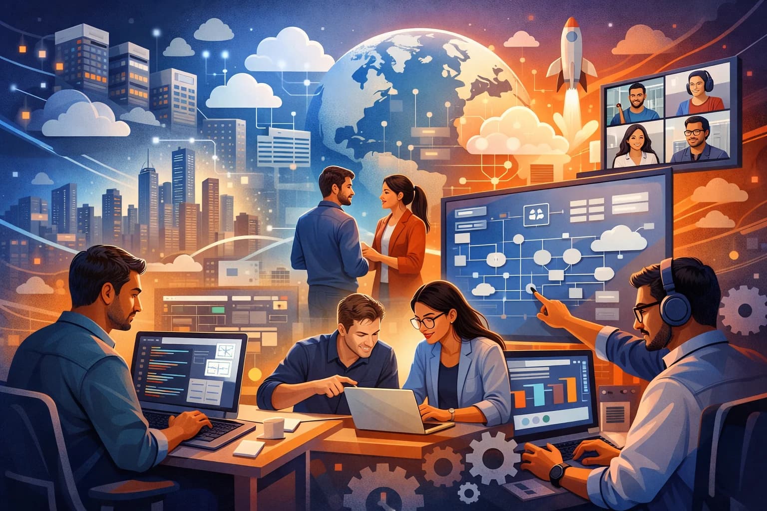 Collaborative Software Development in Action